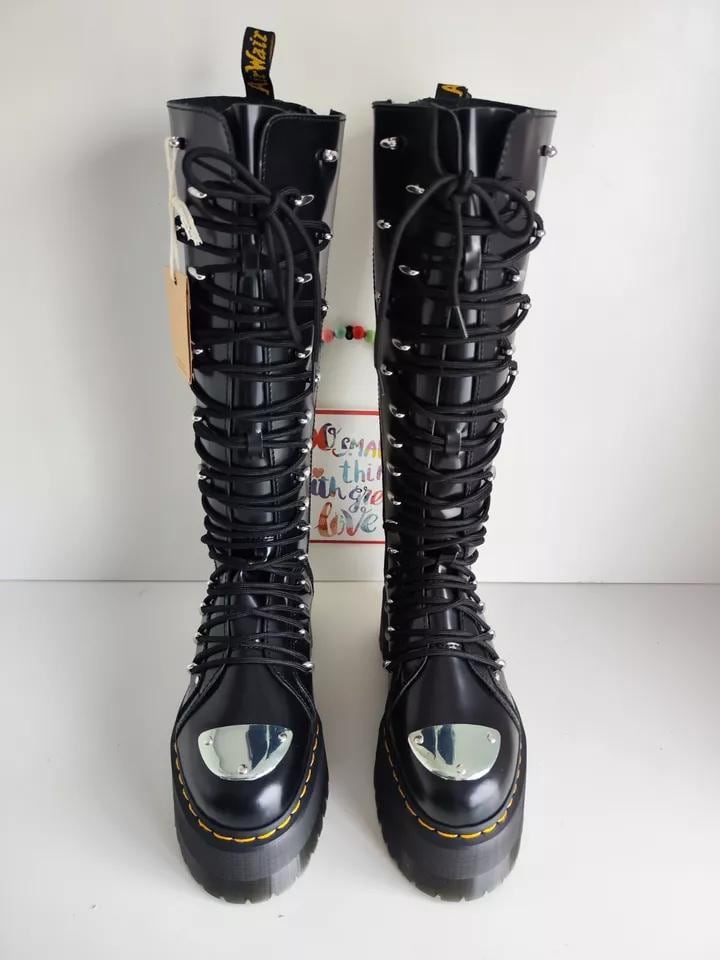 Dr Martens 1B60 LTT Max Double Quad Sole Platform Knee Boots UK6