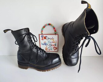 Vintage Dr Martens 1490 Platform Boots, Metal Toe (UK3 EU36 US5