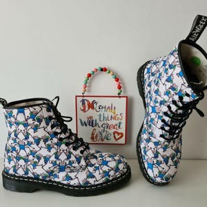 Dr Martens 1460 Cartoon network Adventure Canvas Castel-laarzen UK12 EU47 US13