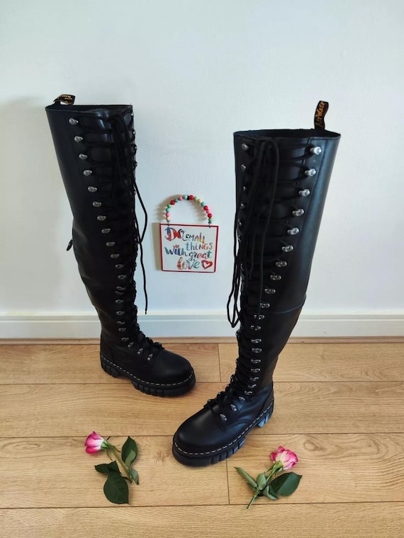 Dr Martens Audrick 22i XTRM Platform Black Boots Double Quad Sole