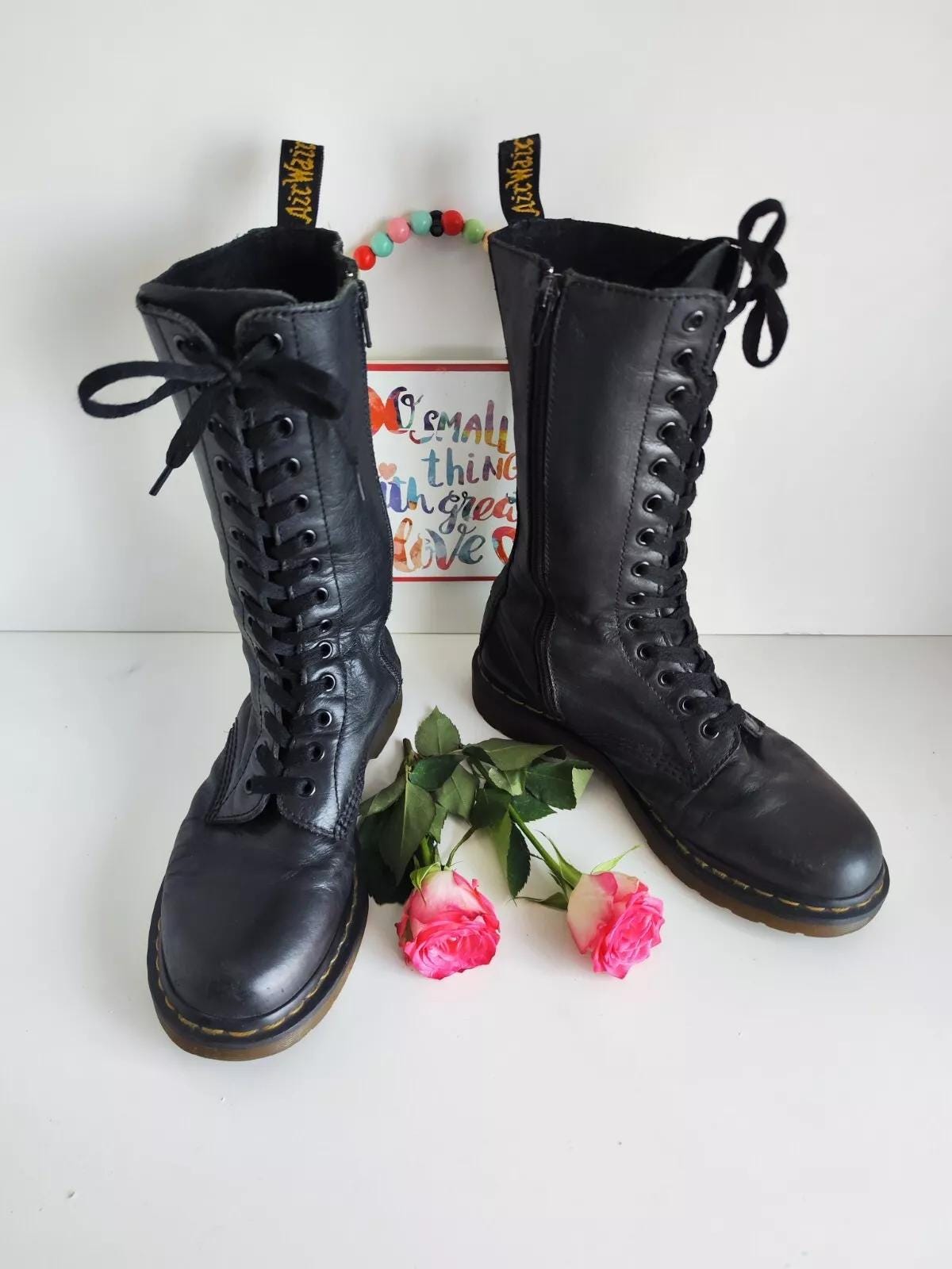 国内配送 Dr Martens WMNS 1B99 14 EYE BOOT BLACK Unisex Dr. Martens 1B99 Quad | Zappos.com