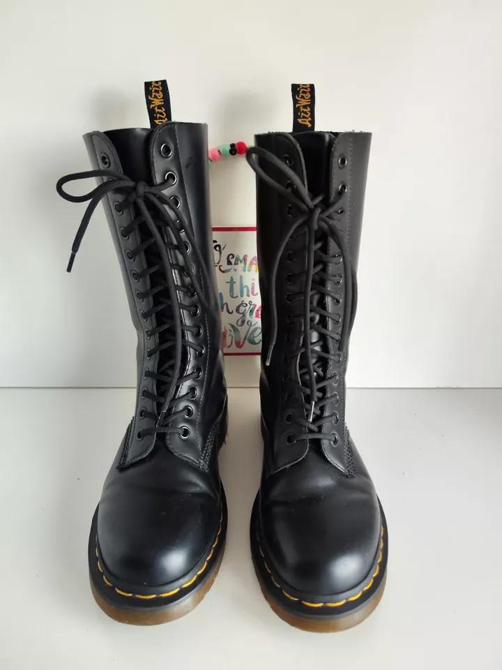 Dr. Martens 1914 Black Leather Mid-calf Boots (UK 5 / US 7) - Etsy