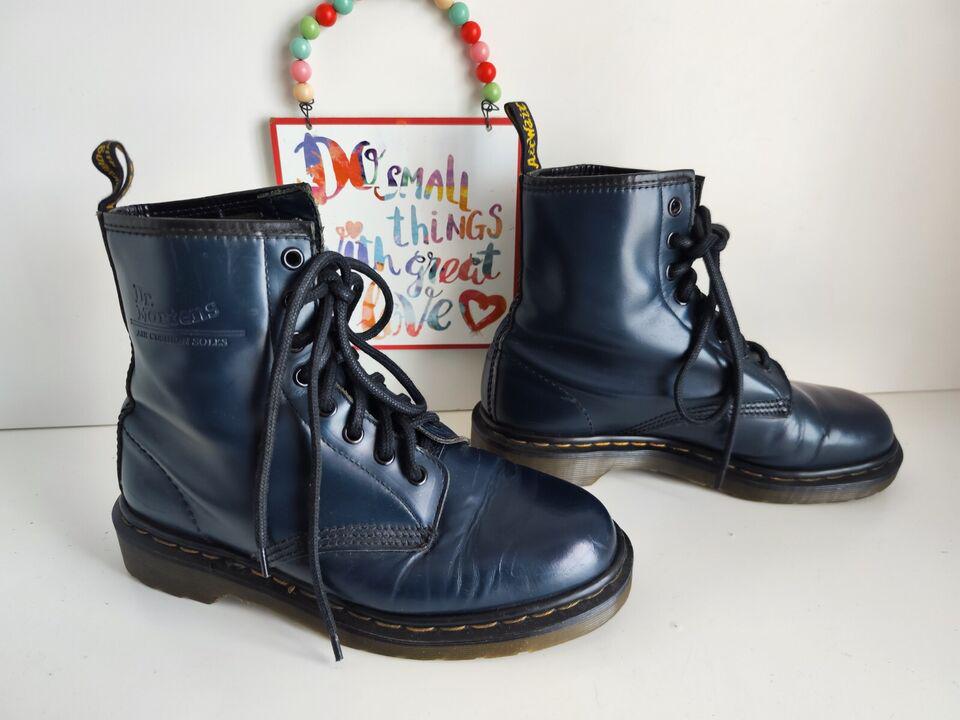 Dr Martens 1460 8 Eye Navy Blue Vintage England Boots UK5