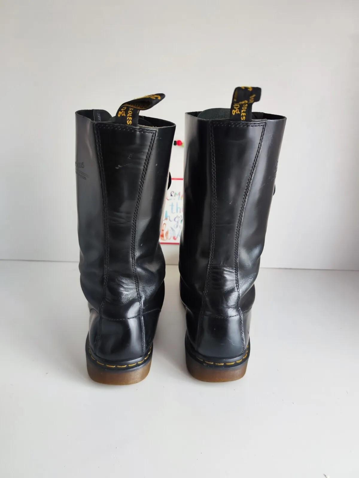 Dr Martens Black 14 Eye Hole 1914 Mid Calf Boots UK15 EU51 