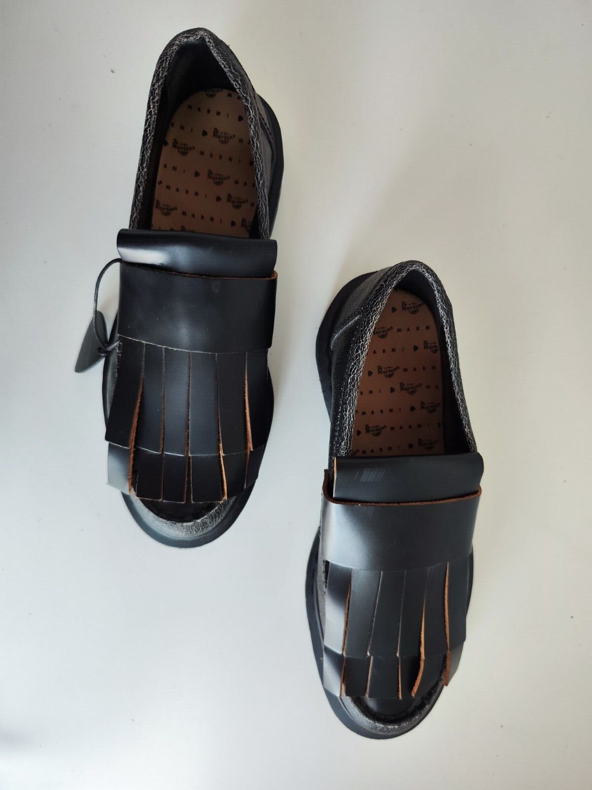 Rare Dr Martens Adrian MZ Marni Black Loafers Shoes UK7 EU41