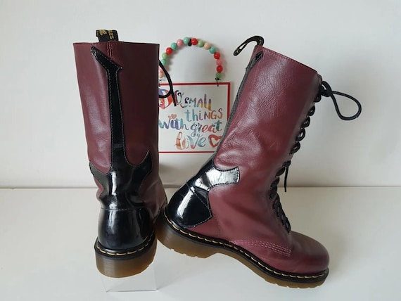 Dr Martens Red Oxblood Rocker Rock Guitar 14 Eye 1914 Music