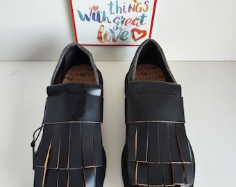 Rare Dr Martens Adrian MZ Marni Black Loafers Shoes UK7 EU41