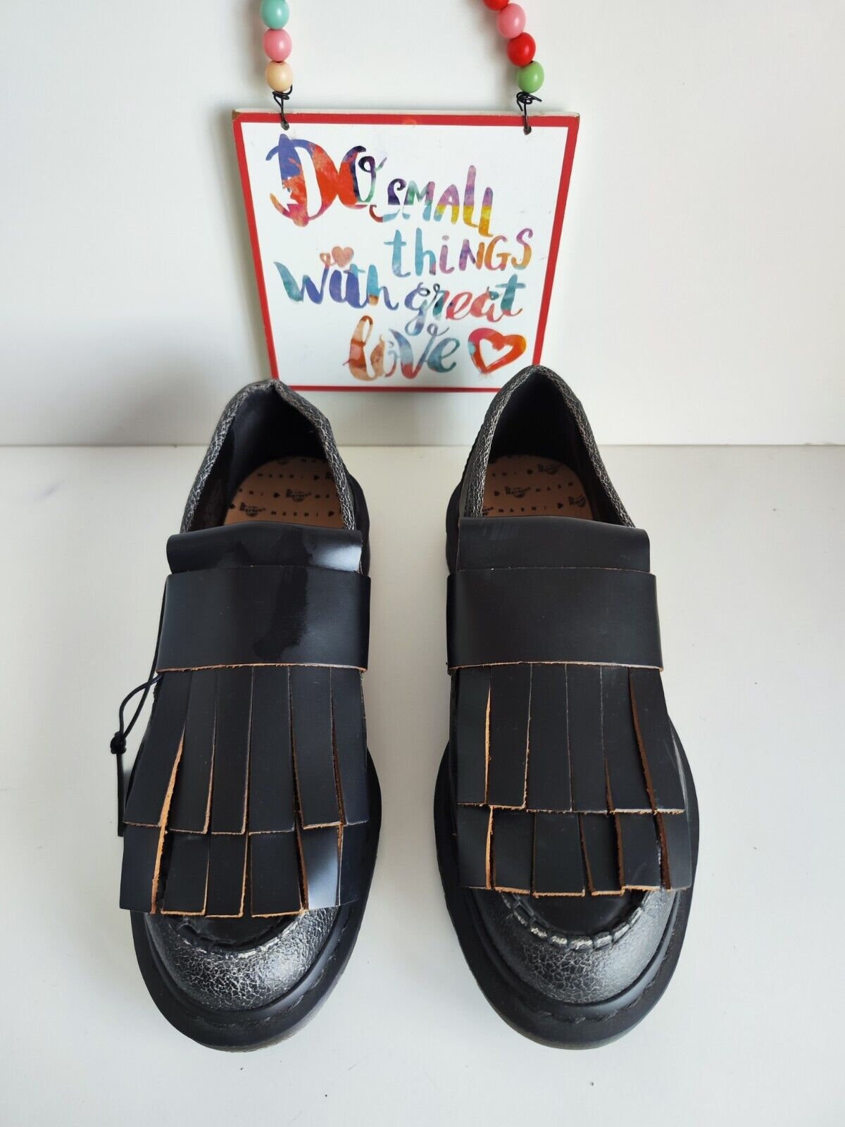 Rare Dr Martens Adrian MZ Marni Black Loafers Shoes UK7 EU41