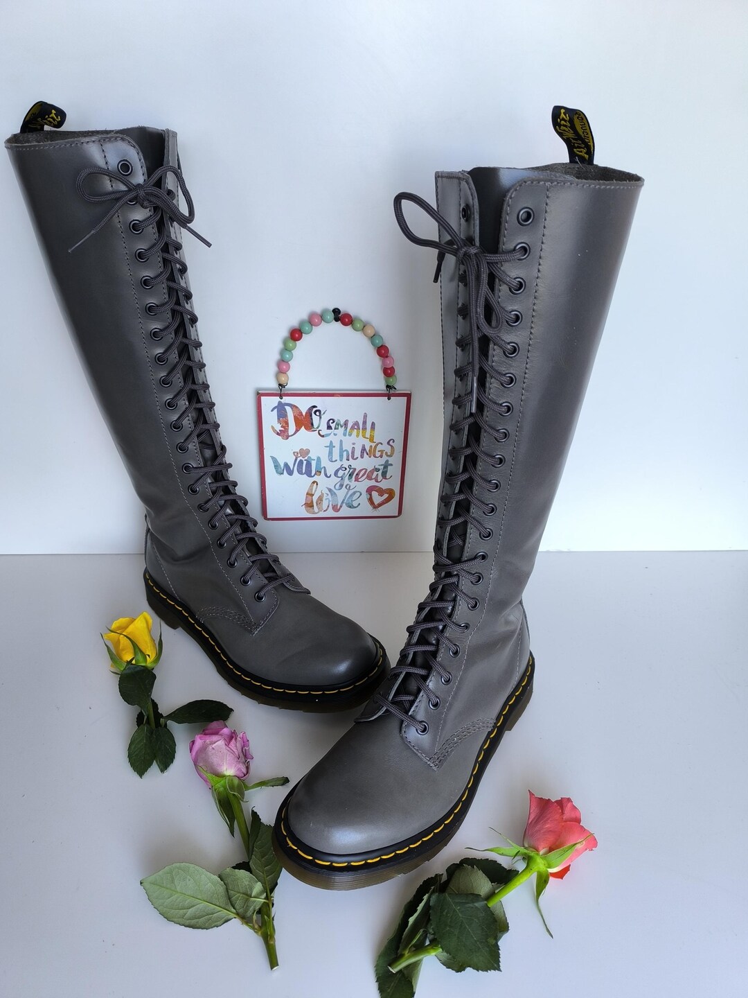 【Dr.Martens】BRITAIN 20ホール UK6 Dr Martens BRITAIN Tall 20 Hole Platform Quad Sole High