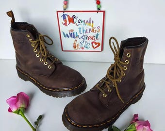 ドクターマーチン チェルシー 2976 ブラウン ガウチョ クレイジー