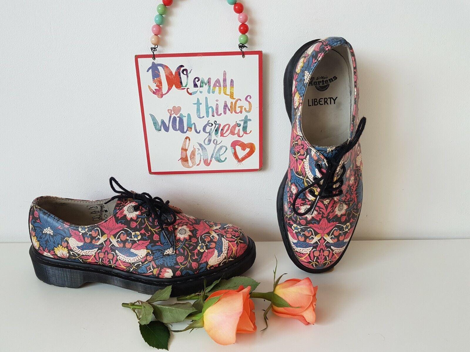 Dr Martens 1461 Liberty Floral Leather Shoes, UK6 EU39 US8 