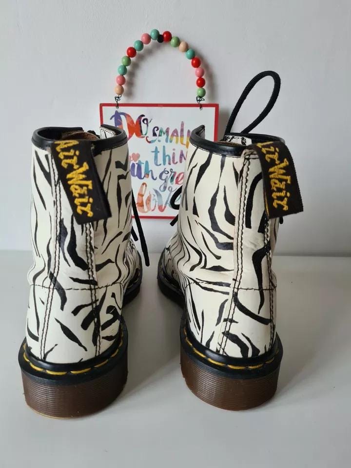 Dr Martens 1460 Black Mono, Size UK 3&13, 8 Hole Boots