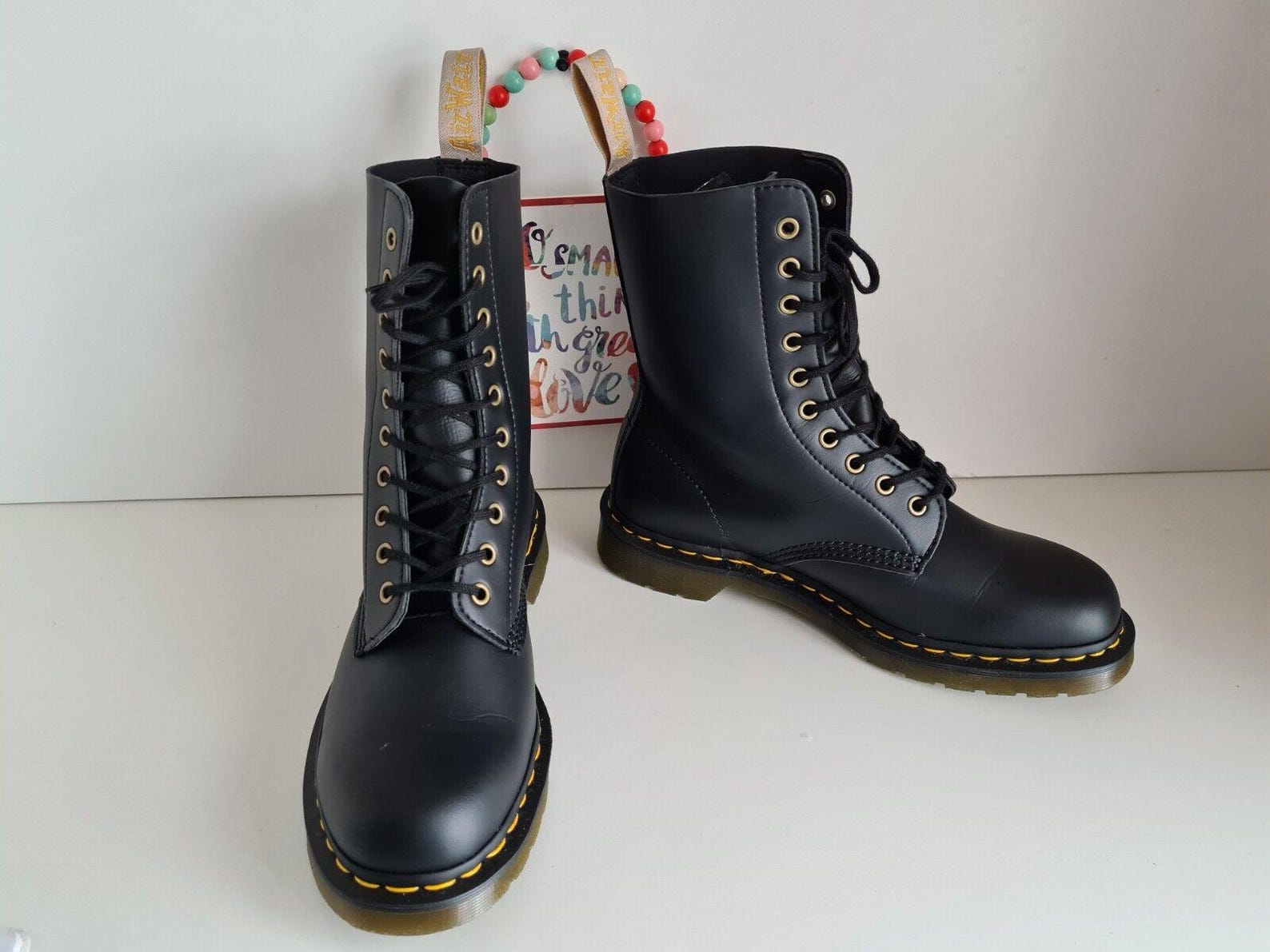 1490 Vegan Dr Martens 1490 Felix Vegan High Boots In Black Martens