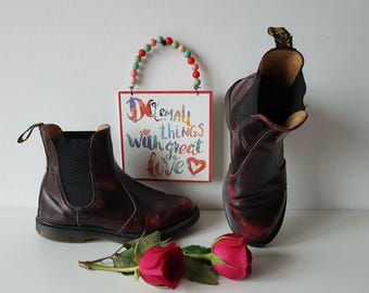 Flora Arcadia Dr Martens Martens Flora Red Chelsea Arcadia Boots