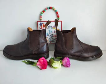 ドクターマーチン 2976 チェルシー クレイジーホース ガウチョ ドクターマーチン チェルシー 2976 ブラウン ガウチョ クレイジー