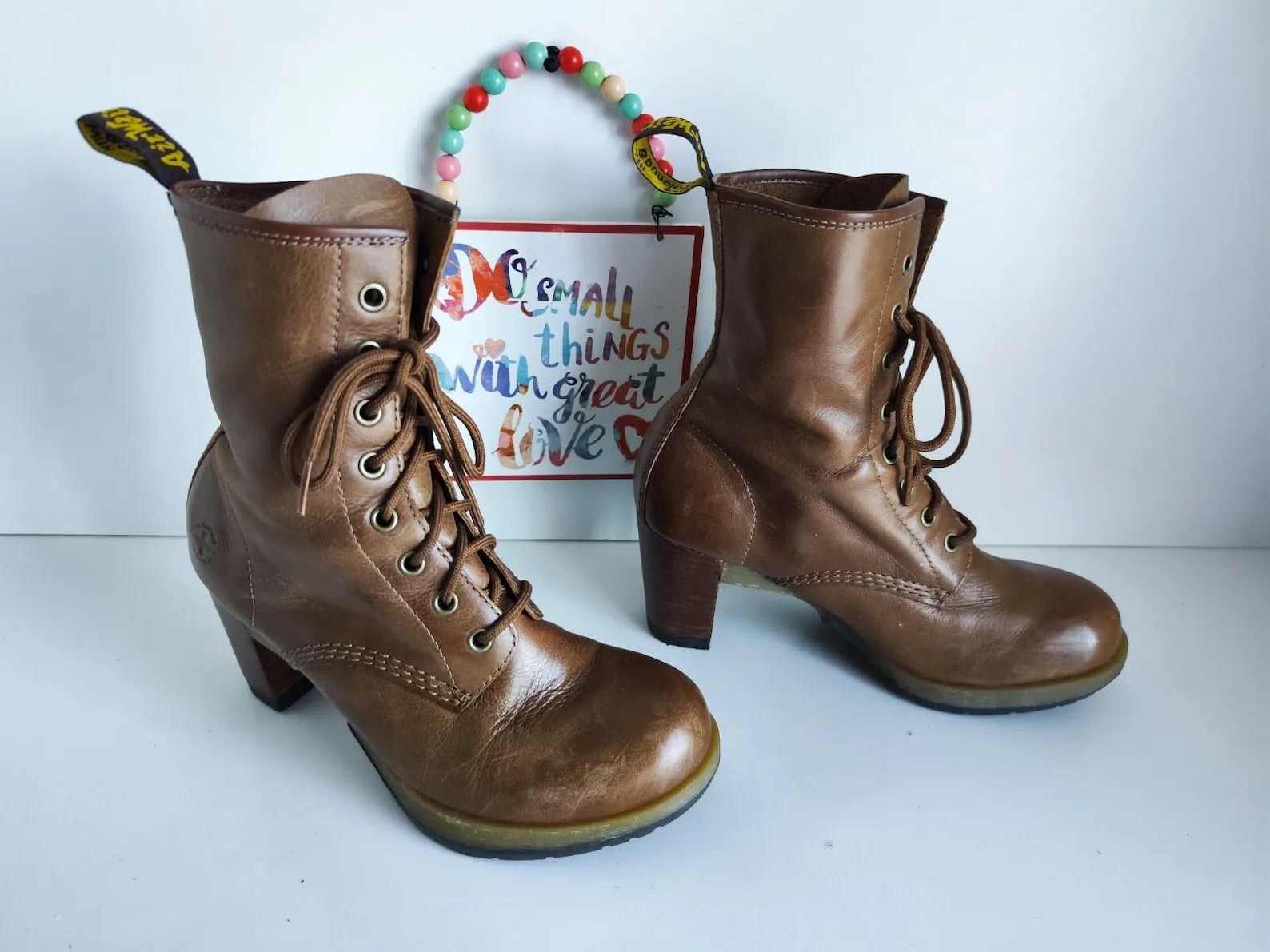 Dr Martens Darcie Leather Brown Heel Court Boots UK 6 EU 39 US 8 - Etsy