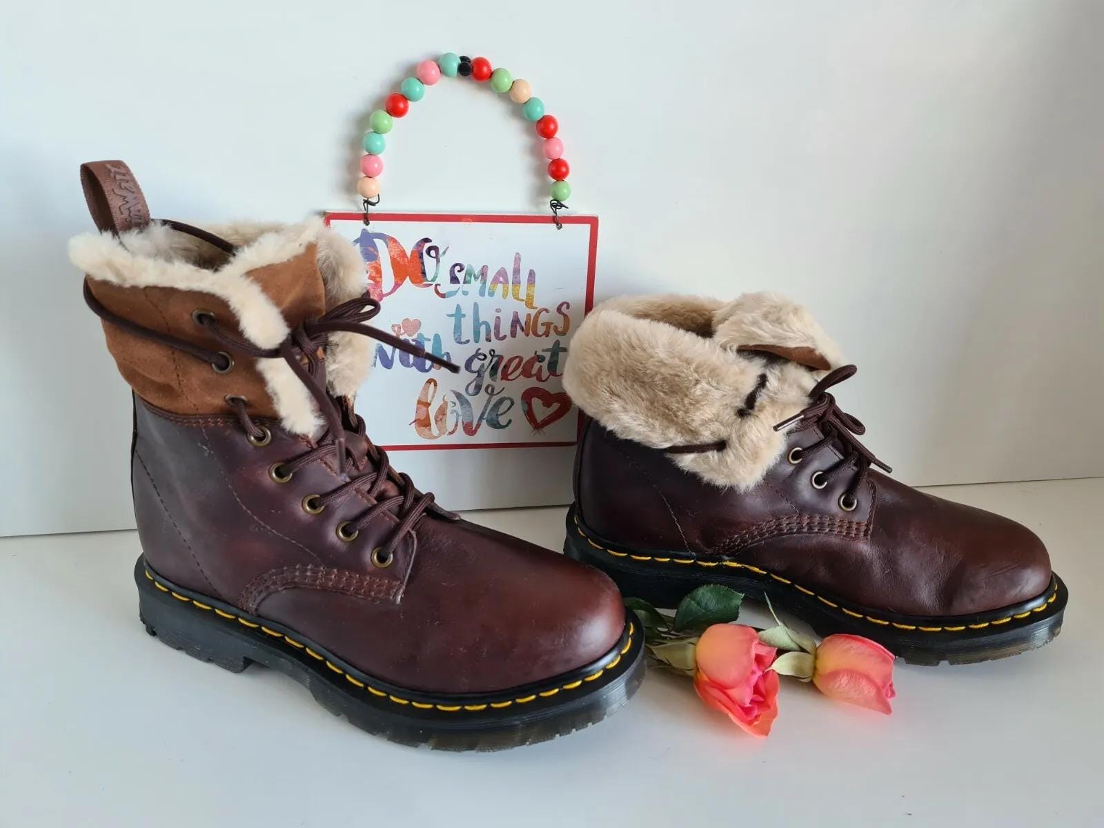 Nouveau Dr Martens Kolbert FL fourrure chasse-neige doublée