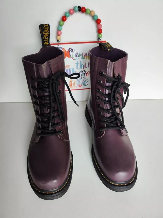 Dr Martens Drench Wellington Festival Rain Wellies Welly Purple - Main Image