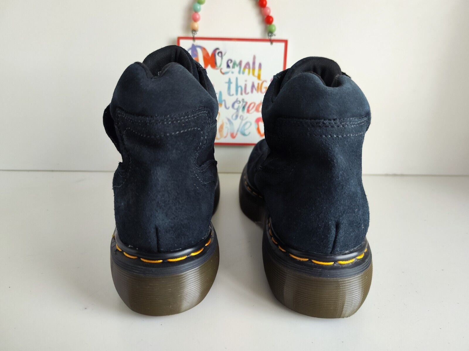 ドクターマーチンMADE IN ENGLAND Vintage Dr Martens 8543 Platform Boots, Chunky Quad Sole (UK 6