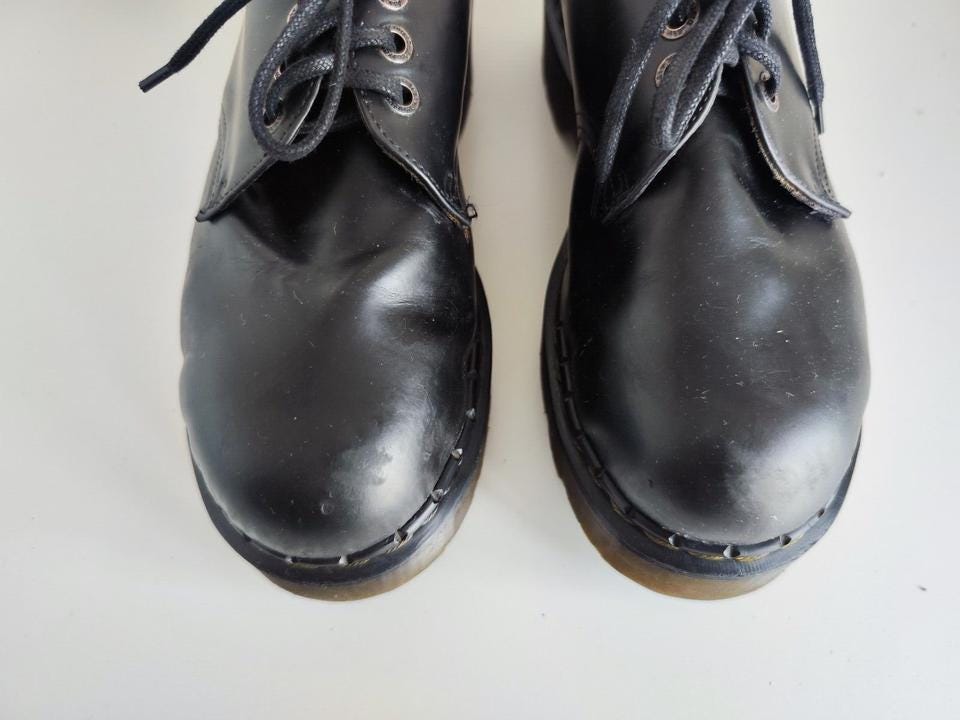 Dr Martens 1461 1925 Platform England Vintage Metal Toe