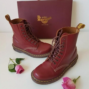 Dr Martens England 1460 8 hole oxblood red ankle boots UK 4 EU 37 US 6