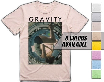 Gravity V1 movie T shirt 8 colors 8 sizes S-5XL vintage look soft cotton T shirt