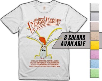 Who Framed Roger Rabbit V7 movie T shirt 8 colors 8 sizes S-5XL vintage look soft cotton T shirt