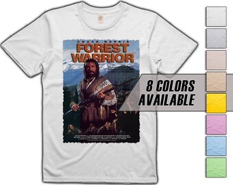 Chuck Norris Forest Warrior V3 movie T shirt 8 colors 8 sizes S-5XL vintage look soft cotton T shirt