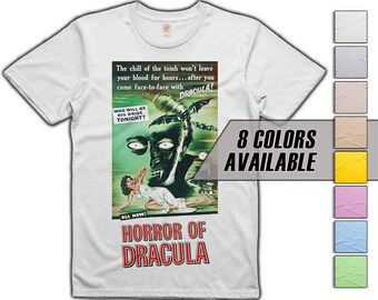 Dracula V1 movie T shirt 8 colors 8 sizes S-5XL vintage look soft cotton T shirt