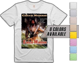 Chuck Norris Forest Warrior V5 movie T shirt 8 colors 8 sizes S-5XL vintage look soft cotton T shirt