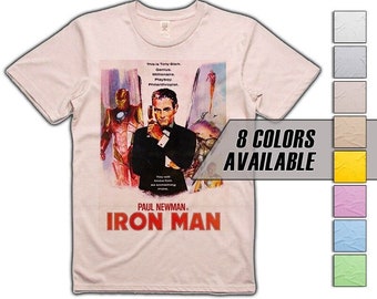 Iron Man V1 movie T shirt 8 colors 8 sizes S-5XL vintage look soft cotton T shirt