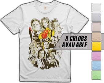 Pulp Fiction V7 movie T shirt 8 colors 8 sizes S-5XL vintage look soft cotton T shirt