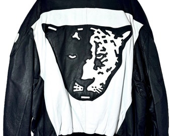 Vintage Michael Hoban Tiger leather jacket