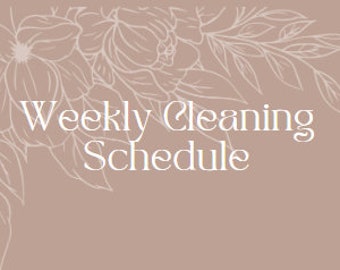 Cleaning Schedule