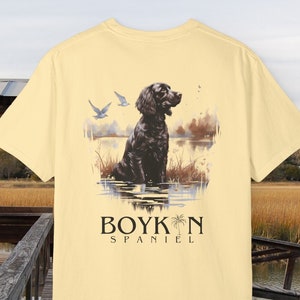 Boykin Spaniel Comfort Colors T-shirt (Unisex) - Hunting Dog - Bird Dog - South Carolina - Spaniel