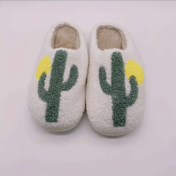 Cactus Slippers, Cactus Women Slippers, Cactus Slippers with sole, Cactus Slippers, Cactus Slippers for kid, Slippers with Cactus
