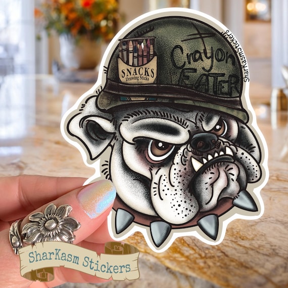 US Marine Bulldog Hood Graphic - Rebel Decal