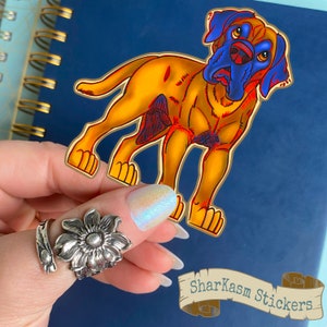 ENGELSE MASTIFF-vinylsticker | Sticker Mastiff hond moeder voor tablet Tumbler Notebook | Stickercollectie | Hondenliefhebber kunst | Eigenaar grote hond