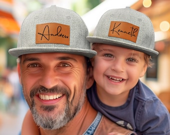 Bonnet personnalisé pour bébé,Chapeau personnalisé pour tout-petit,Chapeau avec empiècement en cuir,Casquette de baseball pour enfant,Chapeau emblématique,Cadeau pour bébé,Chapeau snapback pour bébé,Chapeau pour jeune adulte