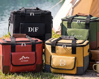 Personalized Groomsmen Cooler Bag, Embroidered Beer Cooler Bag, Best Man Gift, Bachelor Party Gift