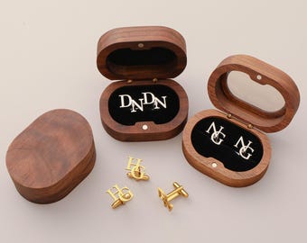 Custom Initial Cufflinks for Groomsmen, Personalized Groomsmen Cufflinks, Groomsmen Gifts, Groomsmen Proposal, Best Man Gift, Bachelor Party