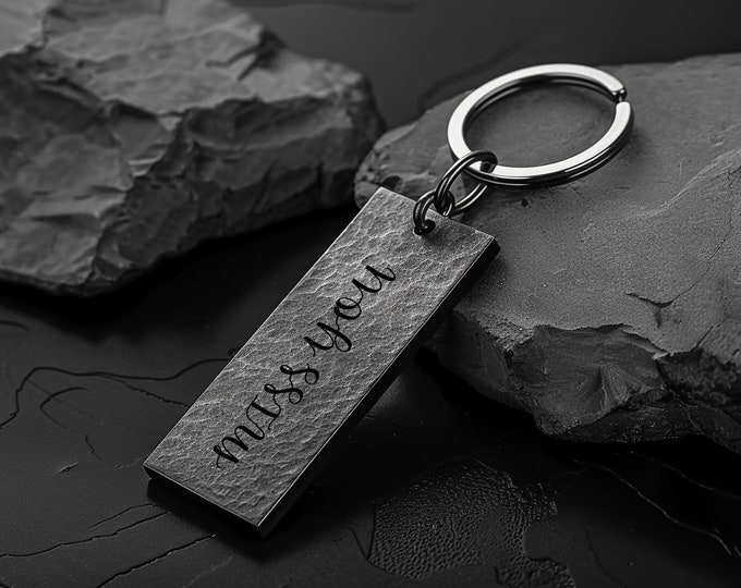 Custom Engraved Keychain - Personalized Metal Drive Safe Keychain - Thoughtful Gift for Him - Perfect for Dad