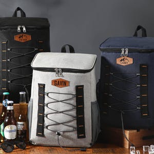 Personalized Groomsmen Cooler Backpack, Custom Lunch Cooler Backpack, Groomsmen Gift, Hiking Cooler Backpack,Golf Beer Cooler,Christmas Gift