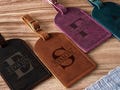 Personalized Leather Luggage Tag,Engraved Name Luggage Tag,Mens Luggage Tag,Monogram Luggage Tag,Travel Gift,Wedding Favors,Gift For Him