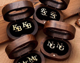 Gepersonaliseerde metalen manchetknopen, aangepast monogram cadeau bruidsjonkers, eerste manchetknopen voor mannen, voorstel bruidsjonkers