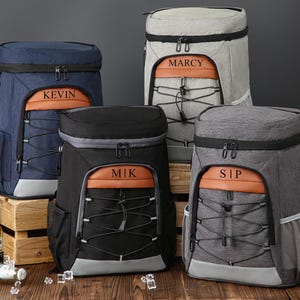 パーソナライズされた花婿の付添人用クーラーバックパックギフト、ランチクーラーバックパック、花婿の付添人用ギフト、ハイキング用クーラーバックパック、ゴルフ用ビールクーラー、彼へのギフト