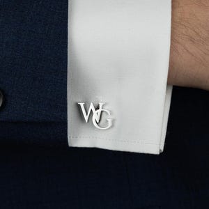 Personalized Groomsmen Cufflinks, Custom Initial Cufflinks for Groomsmen, Groomsmen Gifts, Groomsmen Proposal, Best Man Gift, Bachelor Party