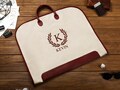Custom Canvas Suit Bag, Name Suit Bag, Gift for Groomsmen, Groomsman Gift Suit Bag, Monogrammed Suit Bag, Father of Groom Gift,Best Men Gift