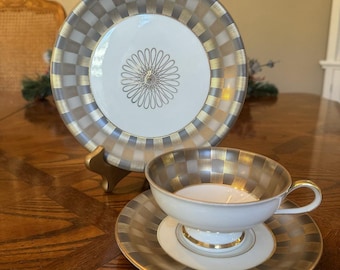 VTG Bavaria Vohenstrauss Johann Seltmann Teetasse/Untertasse/Kuchenteller Set 3tlg