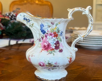 Vintage Hammersley & Co Bone China Krug Goldrand Milchkännchen